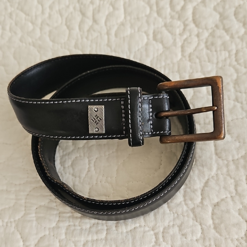 💥HP💥Columbia Men's Vintage Black Leather Belt Size 36